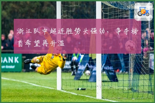 浙江队中超连胜势头强劲，争夺榜首希望再升温