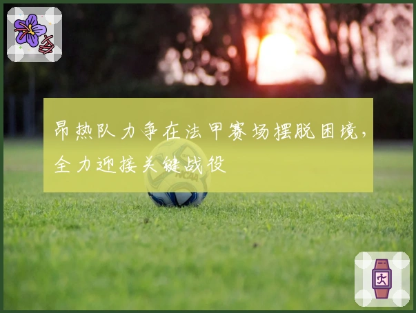 昂热队力争在法甲赛场摆脱困境，全力迎接关键战役